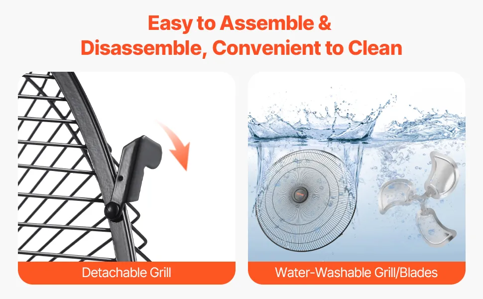 18 Inch Floor Fan 3 Speeds 360° Adjustable Tilt High-Velocity Industrial Fan