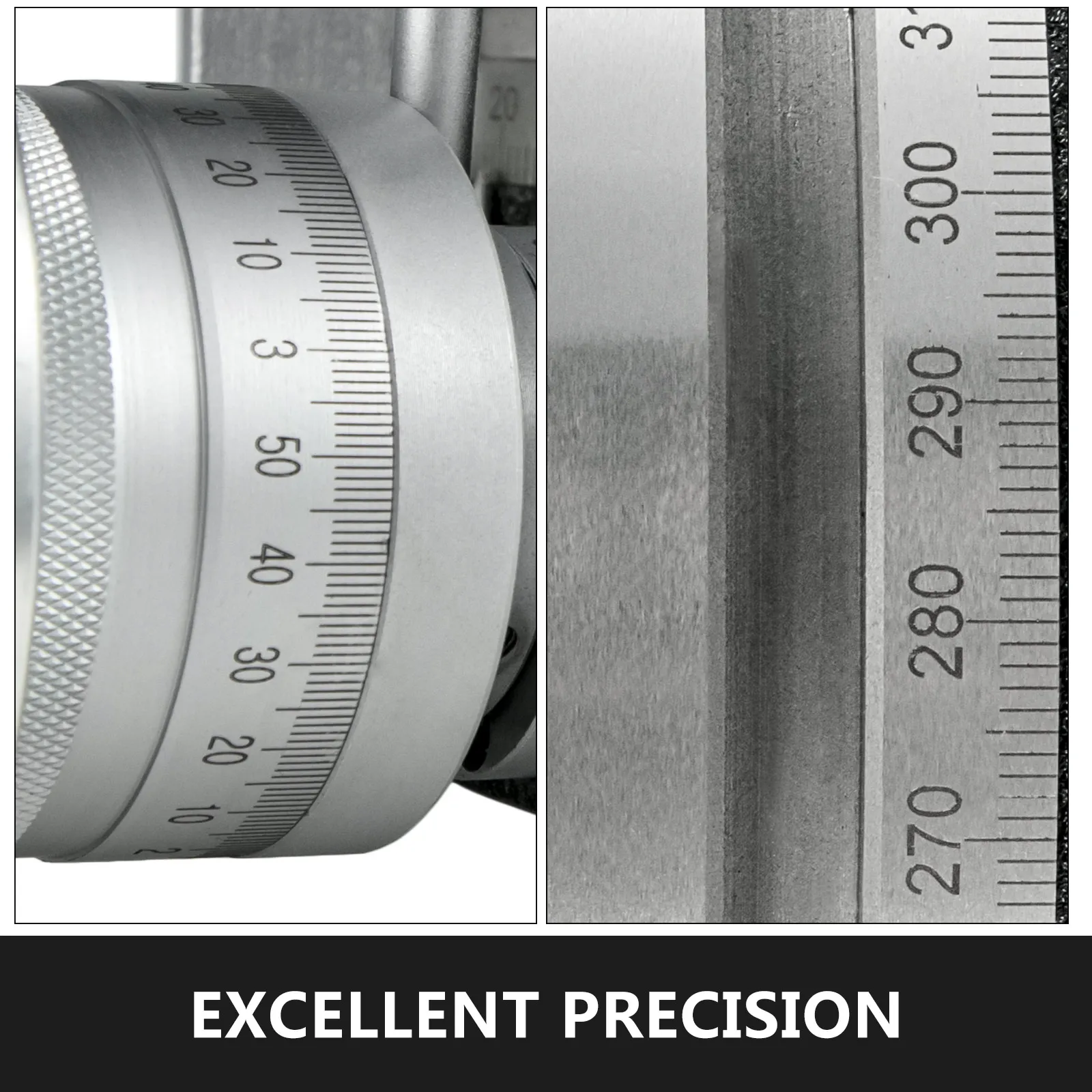 VEVOR rotary table with precision measurement markings in close-up view.
