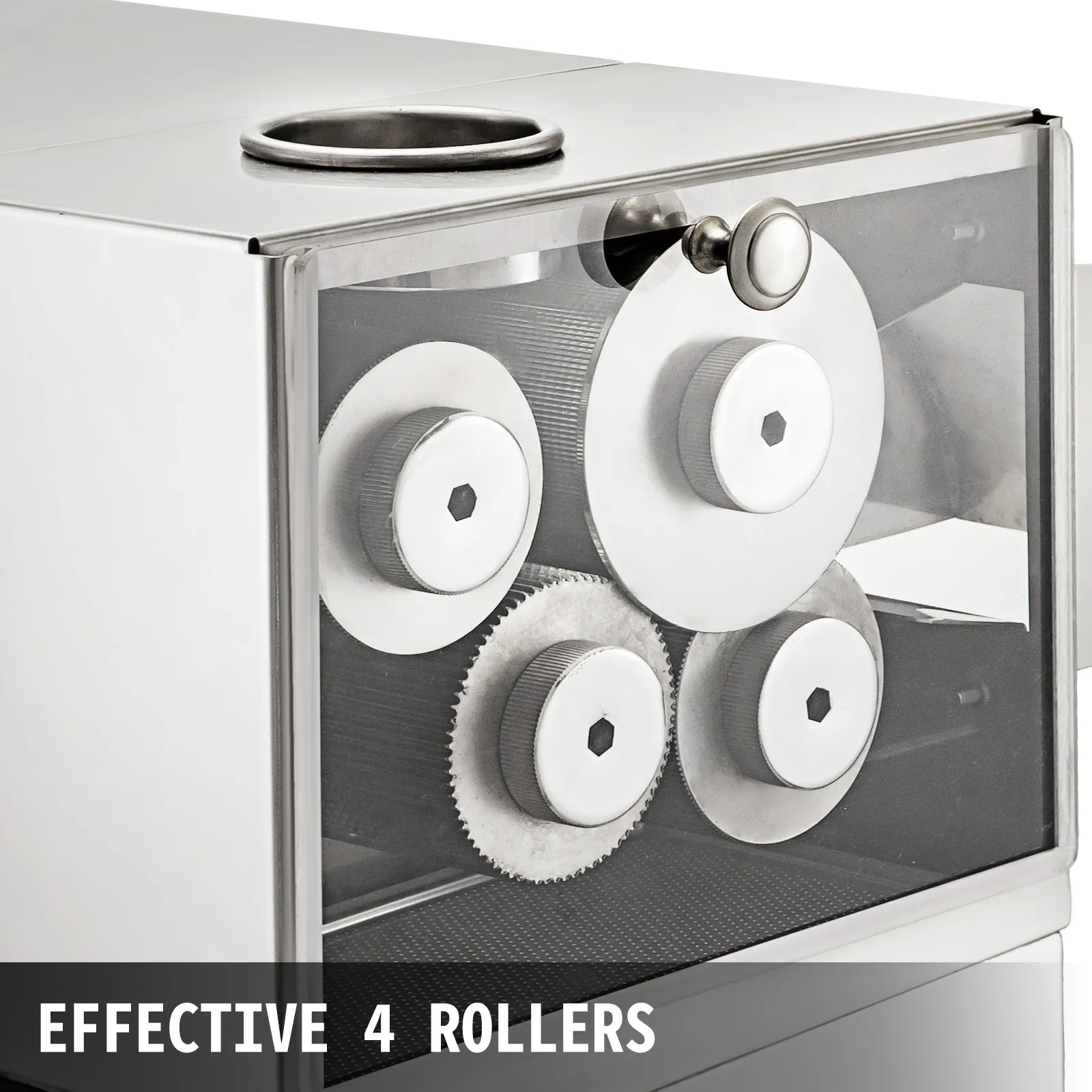 Spremitura per canna da zucchero VEVOR con 4 rulli efficaci per una spremitura efficiente.