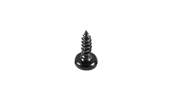 black screw with spiral threading against a white background for VEVOR deck balusters.