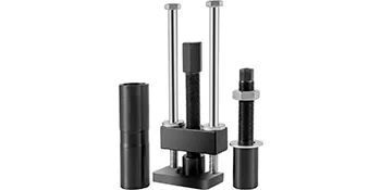 Herramienta para carrera de cojinetes de eje principal VEVOR con tres componentes y acabado metálico.