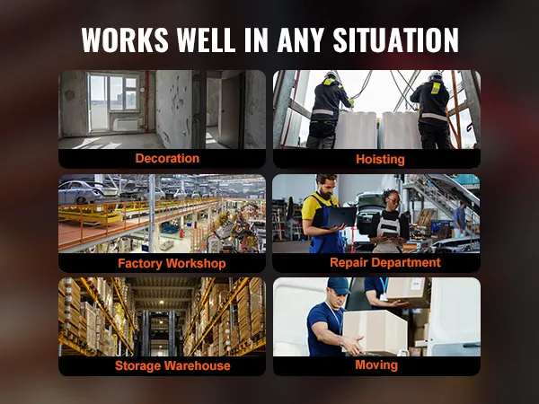 VEVOR electric hoist arm for decoration, hoisting, moving, factory workshops, repairs, and storage warehouses.