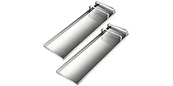 Par de elegantes tablas de rodillas de hormigón VEVOR de acero inoxidable para uso profesional.