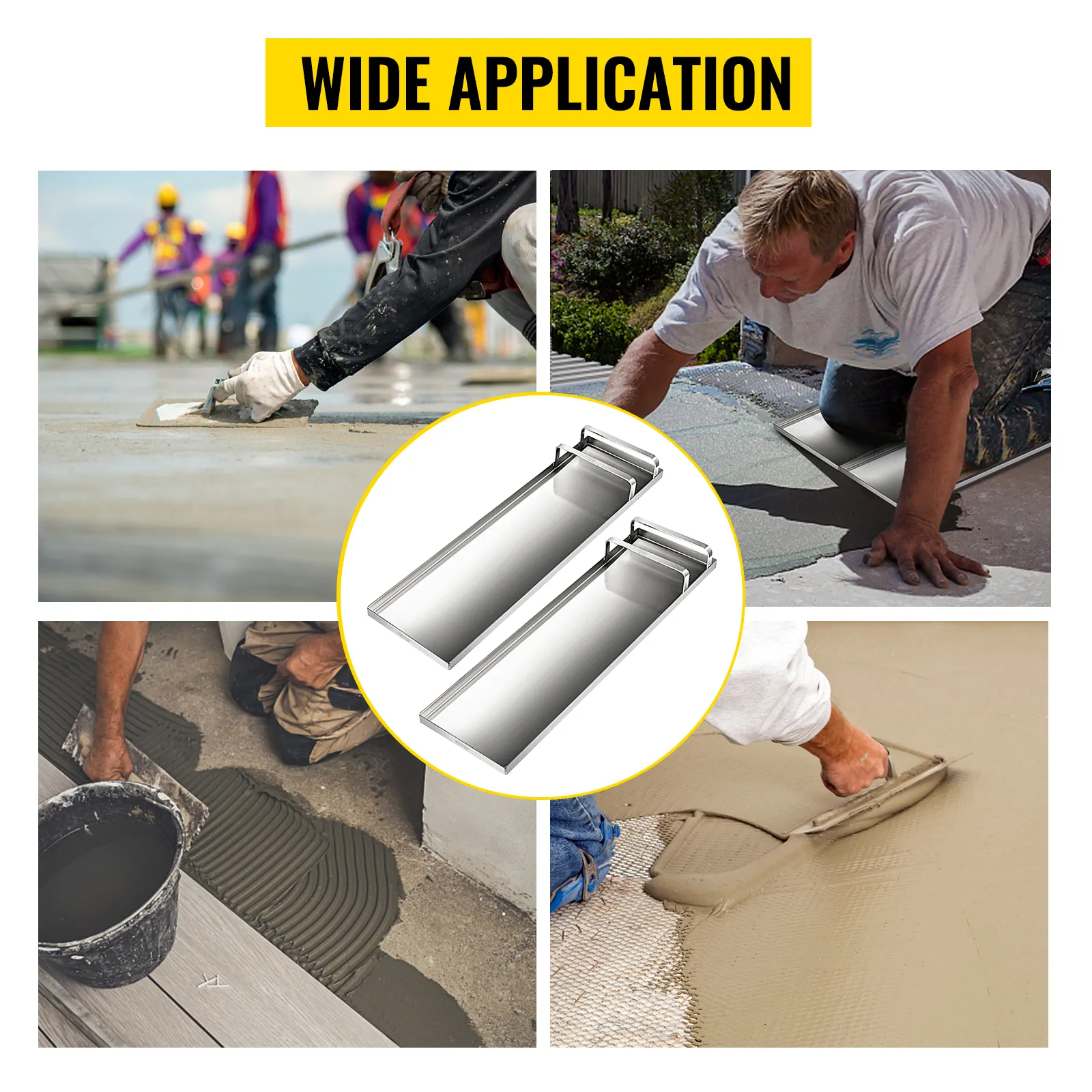 Amplia aplicación de los tableros de hormigón VEVOR en diversas tareas de construcción.