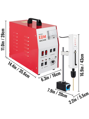 VEVOR Portable EDM Machine 800W EDM Tap Remover Depth