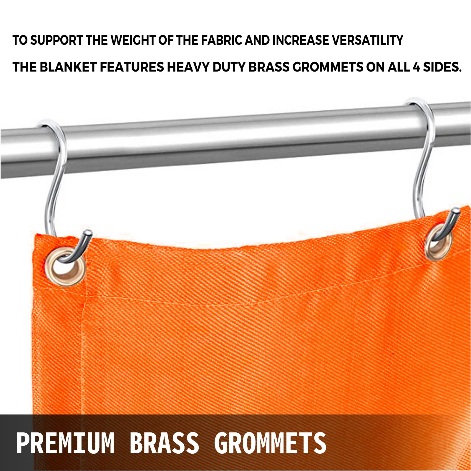 VEVOR welding blanket with heavy-duty brass grommets for versatility.