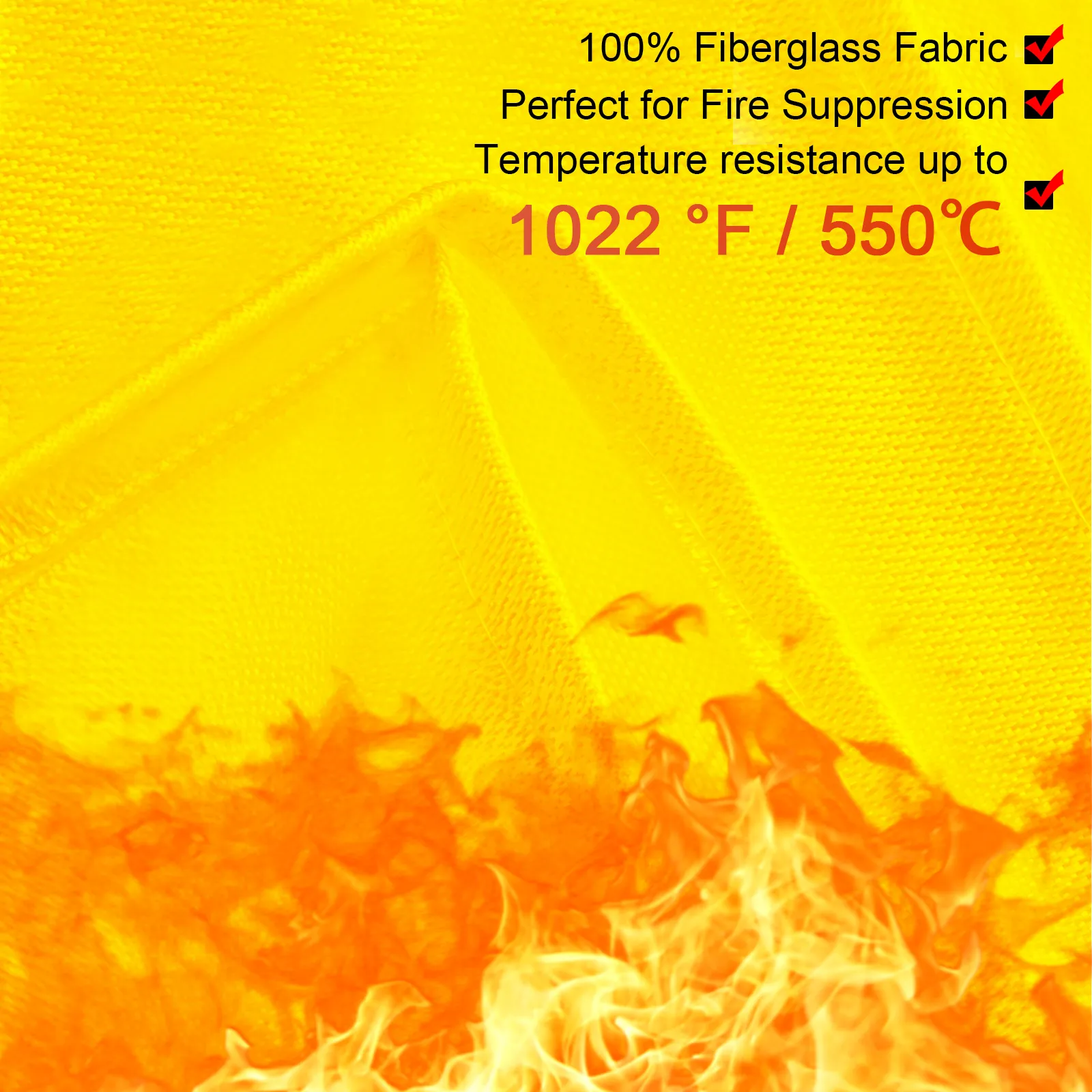 VEVOR welding blanket with 100% fiberglass fabric, fireproof up to 1022°f/550°c.