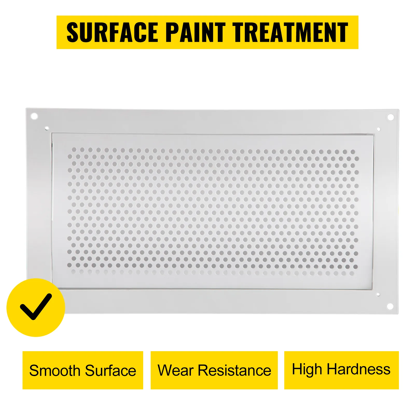 VEVOR flood vent with surface paint treatment for smooth, wear-resistant, and hard finish.