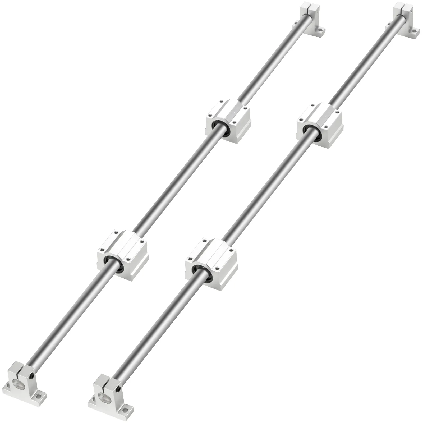 VEVOR linear rail with four slider blocks and two rods.