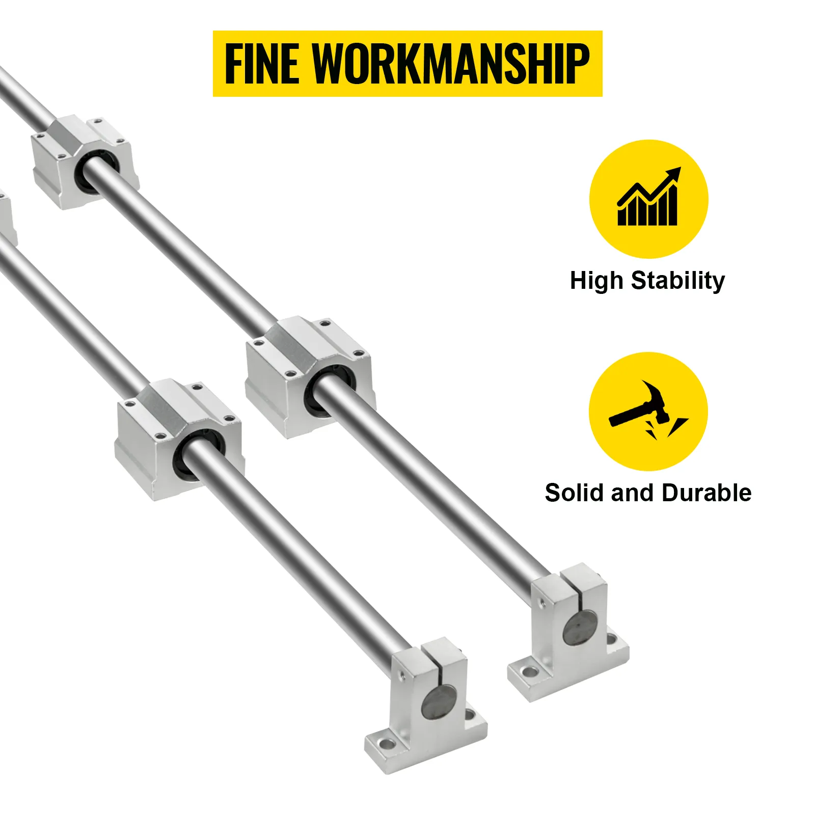 VEVOR linear rail features high stability and solid, durable construction.