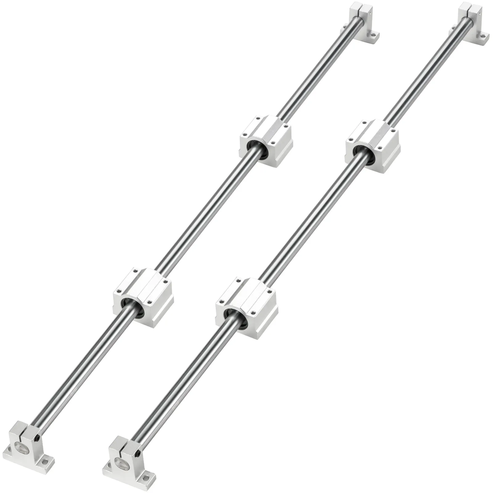 Optical Axis 16mm 200mm Linear Rail Shaft Rod W/ Bearing Block & Guide ...