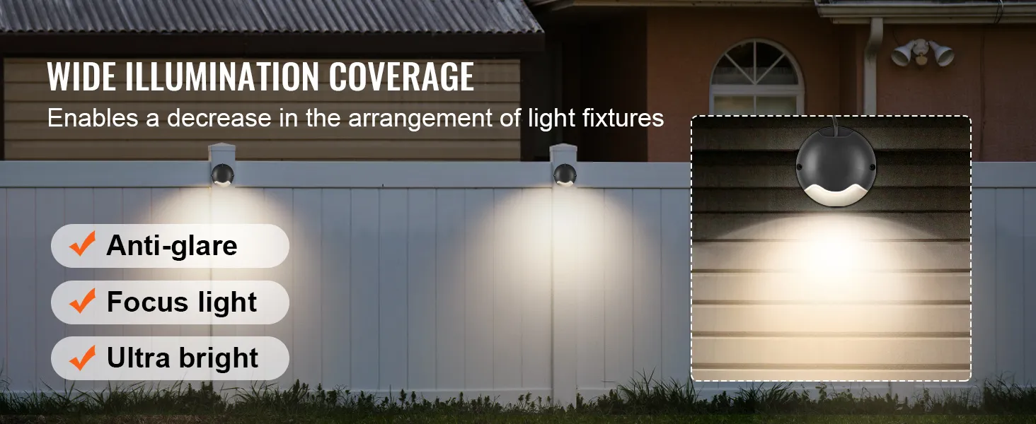 Luces de cubierta VEVOR que presentan luz antideslumbrante, enfocada y características ultrabrillantes para una iluminación amplia.