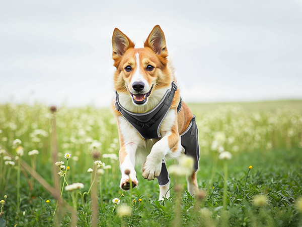VEVOR Hundeknieorthese Bei Kreuzbandriss & Arthritis – Verstellbar, Mit Metallscharnier, Für Linkes & Rechtes Hinterbein