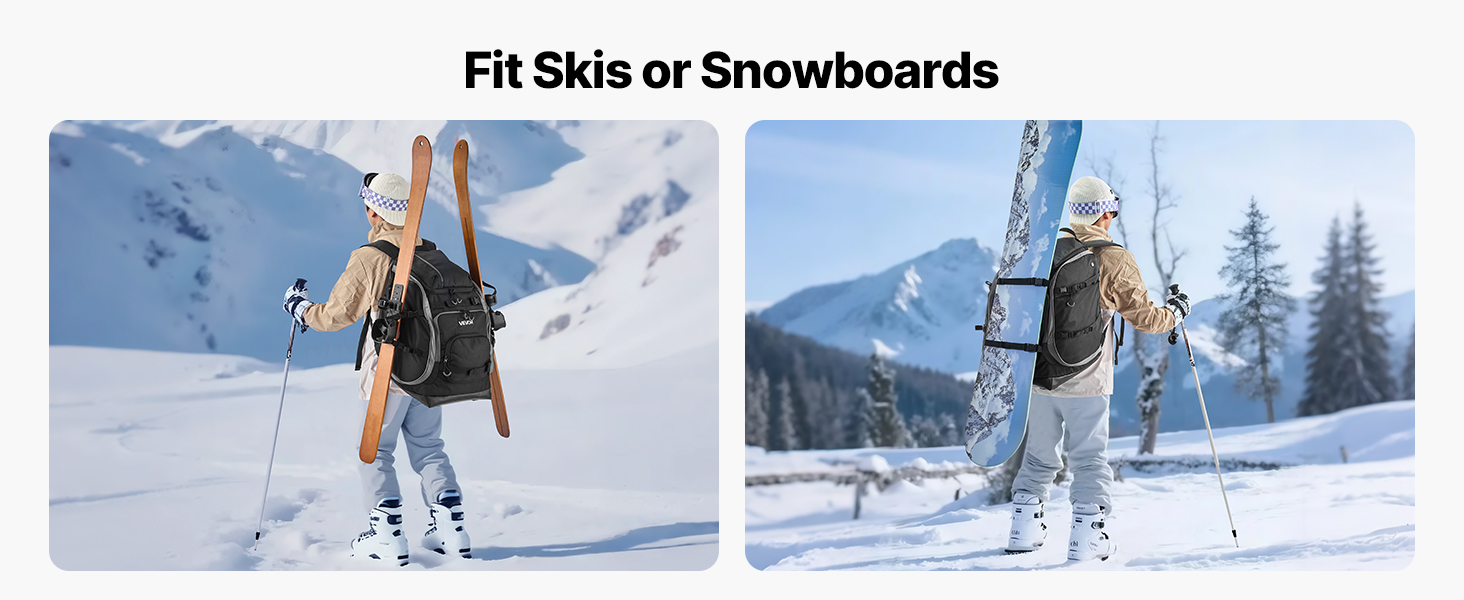 VEVOR Snowboard Boot Backpack – 70L, 1680D Waterproof