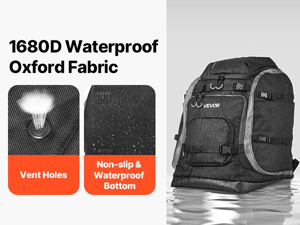 VEVOR Snowboard Boot Backpack – 70L, 1680D Waterproof