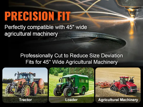 precision fit for VEVOR skid steer plate, compatible with 45" wide tractors, loaders, and agricultural machinery.