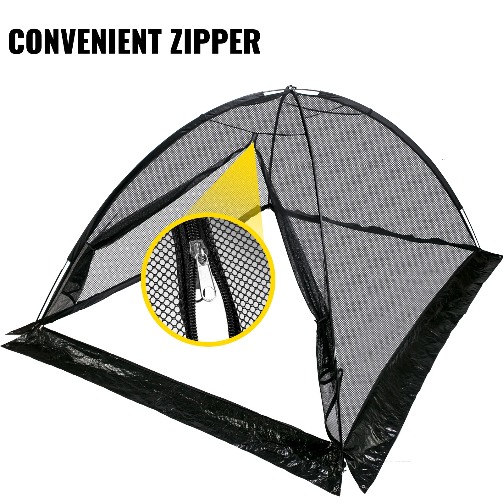 Cubierta de estanque VEVOR con cúpula y cremallera cómoda para fácil acceso y protección.