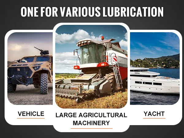 VEVOR grease pump lubrication solutions for vehicle, large agricultural machinery, and yacht.