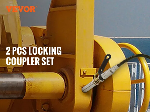 VEVOR grease gun coupler, 2 pcs locking set, 1/8" npt fitting, 6-jaw lock, strong sealing, 10000 psi.