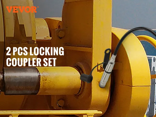 VEVOR grease gun coupler set, 1/8" npt fitting, sturdy locking, strong sealing, 10000 psi capacity.