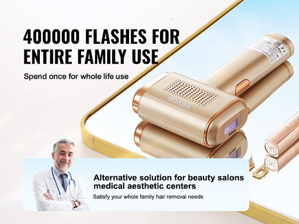 VEVOR IPL Hair Removal, Permanent Hair Removal with Sapphire Ice