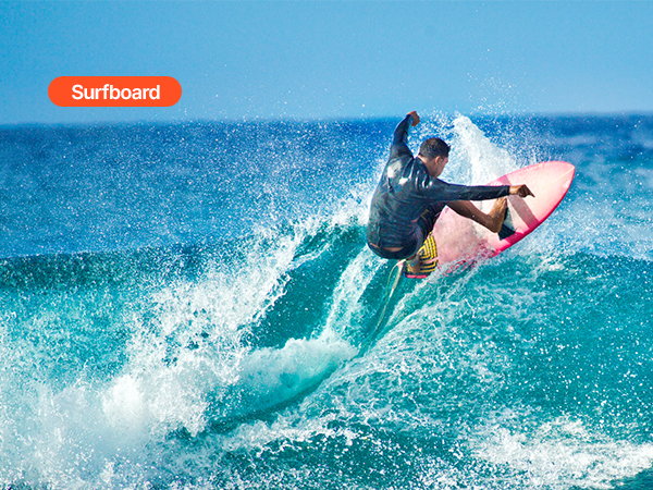 VEVOR Vertical Surfboard Stand, 4 Tiers Wooden Surfboard Rack for