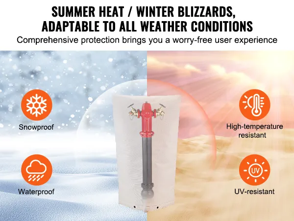 VEVOR well head pump cover offers snowproof, waterproof, high-temperature resistant, and uv-resistant protection.