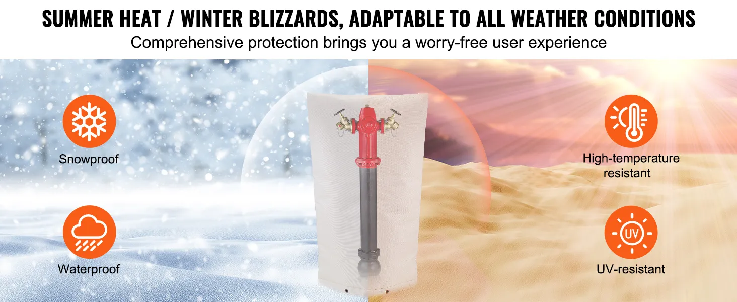 VEVOR well head pump cover offers snowproof, waterproof, high-temperature resistant, and uv-resistant protection.