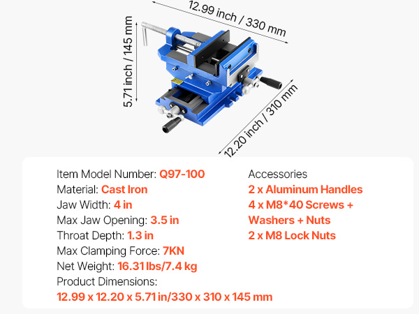 VEVOR X and Y Vise – 4