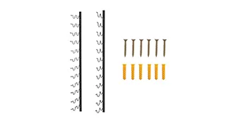 VEVOR wall mounted wine rack with mounting screws and wall plugs included.