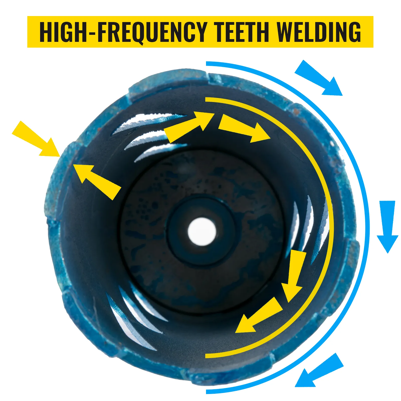 VEVOR dry core drill bit with high-frequency teeth welding for efficient drilling.