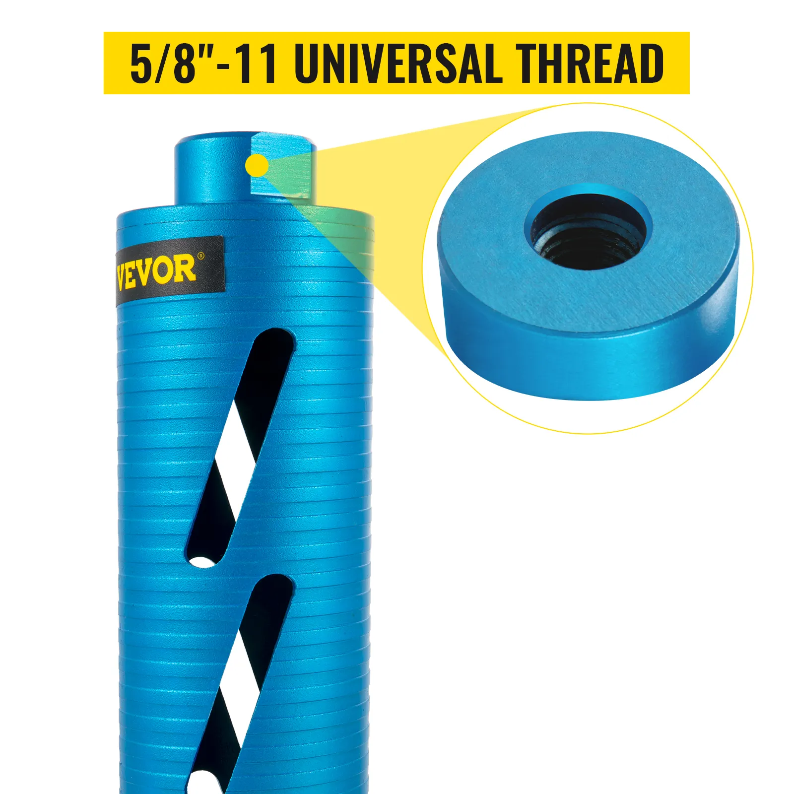 Punta diamantata VEVOR con filettatura universale da 5/8"-11.