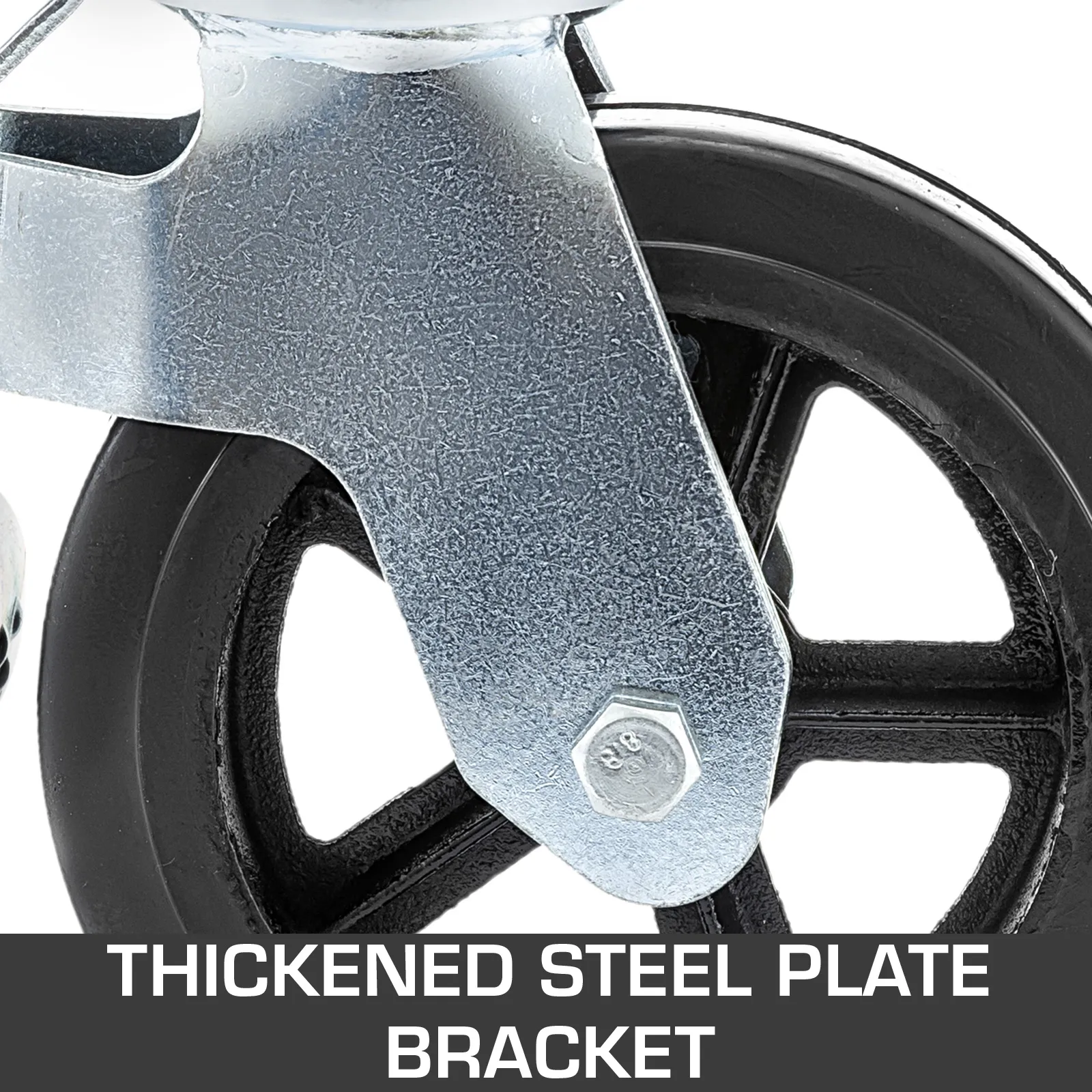 VEVOR scaffolding caster wheels with thickened steel plate bracket.