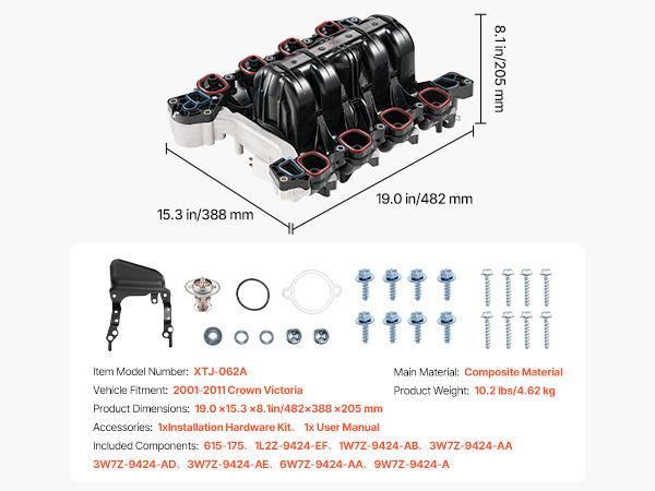 VEVOR Crown Victoria Intake Manifold – 2001-2011, OE Fit