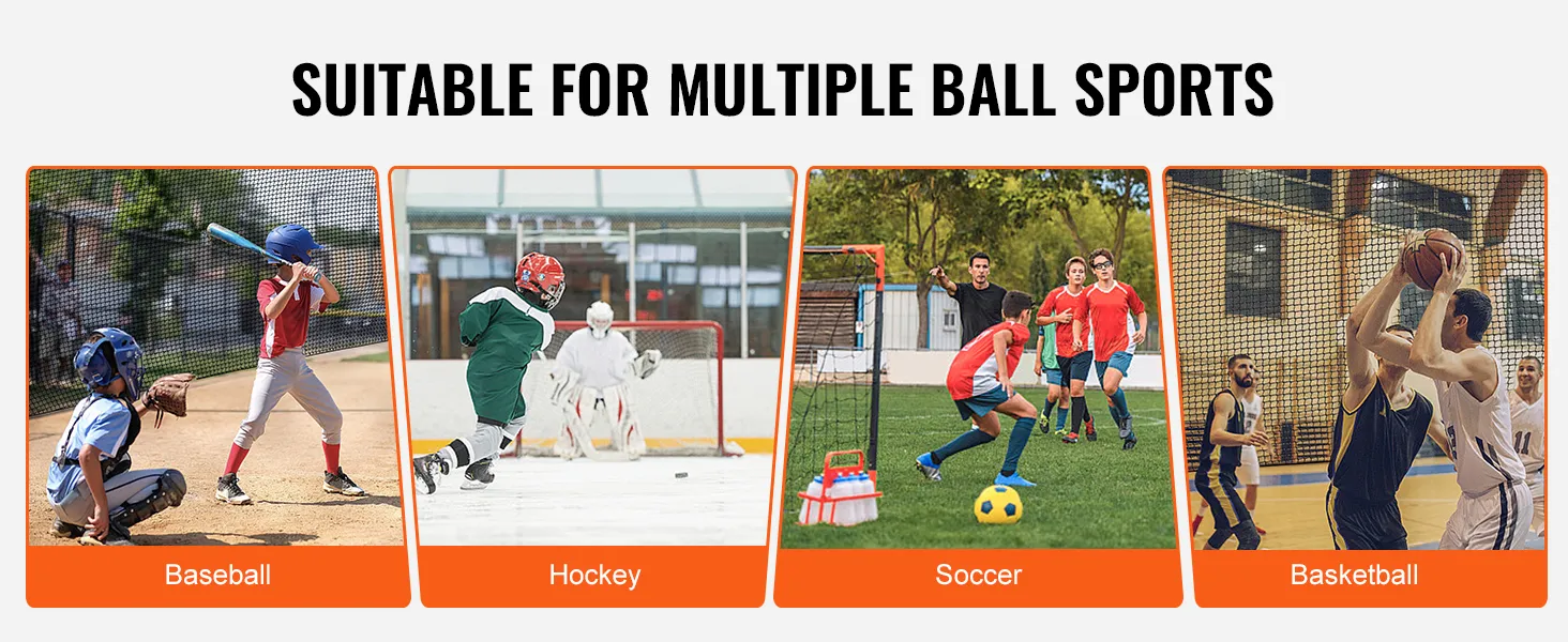 geschikt voor meerdere balsporten: honkbal, hockey, voetbal, basketbal. perfect voor het VEVOR golf oefennet.
