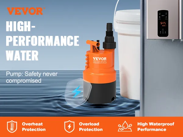 Kit de descarga de calentador de agua sin tanque VEVOR con funciones de protección contra sobrecalentamiento, sobrecarga e impermeabilidad.