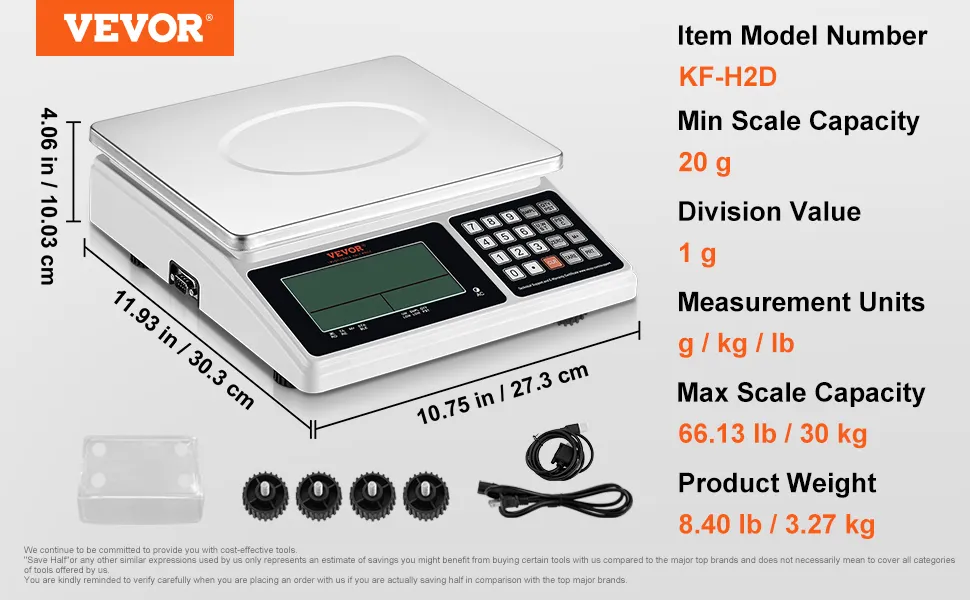Machine Price Branded Electronic Weighing Machine VEVOR Industrial