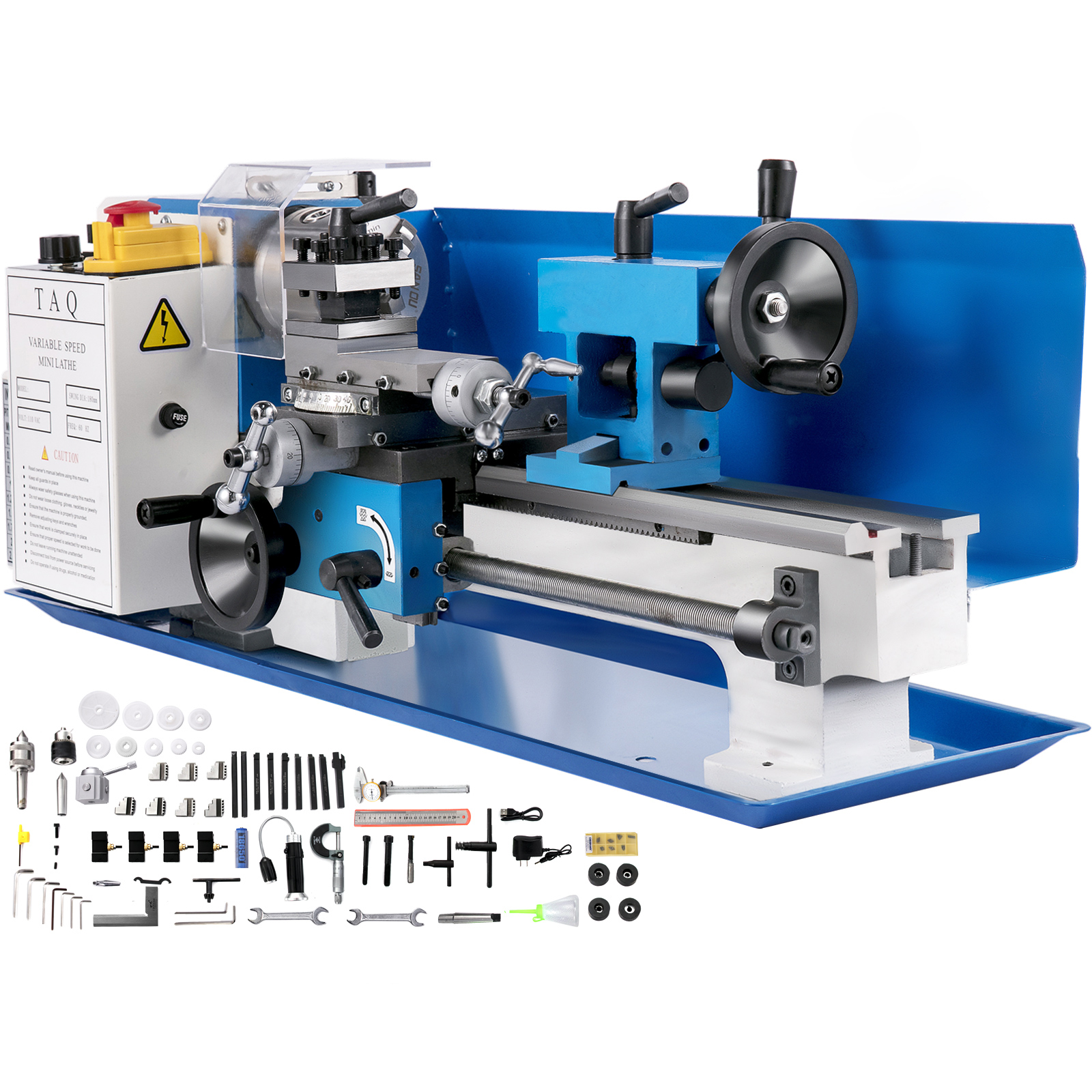 VEVOR 7x12 Inch Luxury Version Metal Lathe 550W Precision Bench