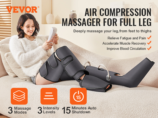 ＬＥＧ　ＭＡＳＳＡＧＥＲ（エアマッサージャー） VEVOR Full Leg Massager, Air Compression Leg Massager for