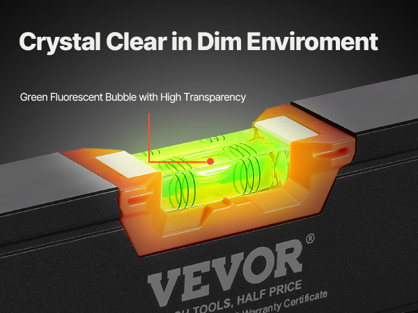 VEVOR 6-Piece Torpedo Level, 78/48/32/24/16/10 Inch Box Levels Set