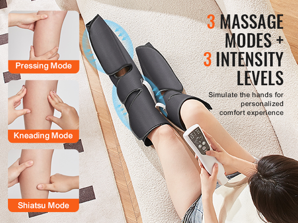 VEVOR Leg Massager with Air Compression, Foot and Calf