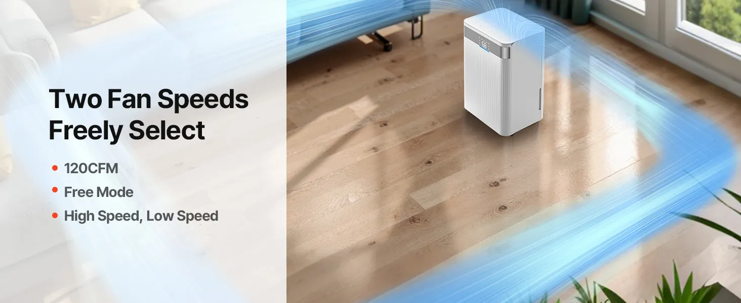 35 Pints Dehumidifier for Home and Basement Smart Humidity Low Noise for Room