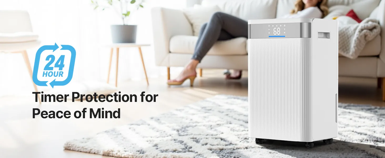 35 Pints Dehumidifier for Home and Basement Smart Humidity Low Noise for Room