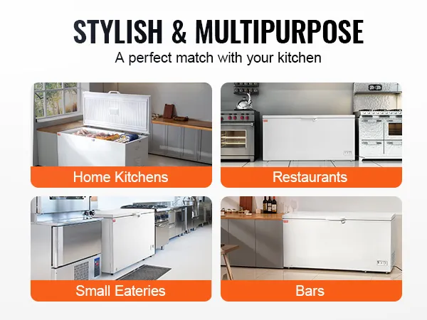 VEVOR-diepvrieskist is een veelzijdig apparaat voor thuiskeukens, restaurants, kleine eetgelegenheden en bars.