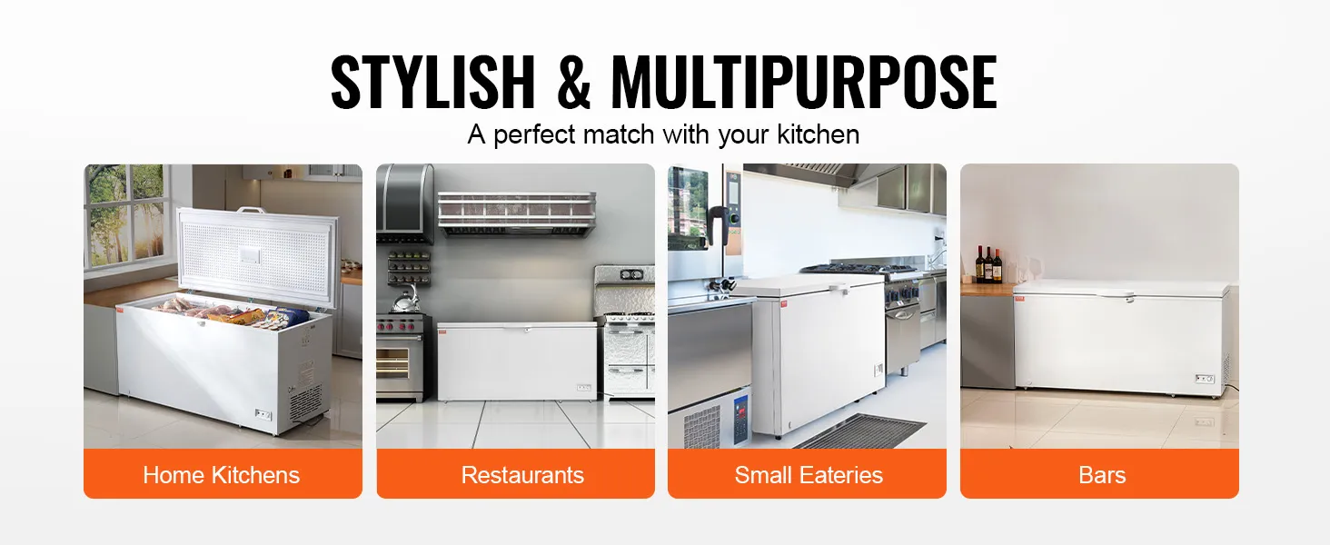 VEVOR-diepvrieskist is een veelzijdig apparaat voor thuiskeukens, restaurants, kleine eetgelegenheden en bars.