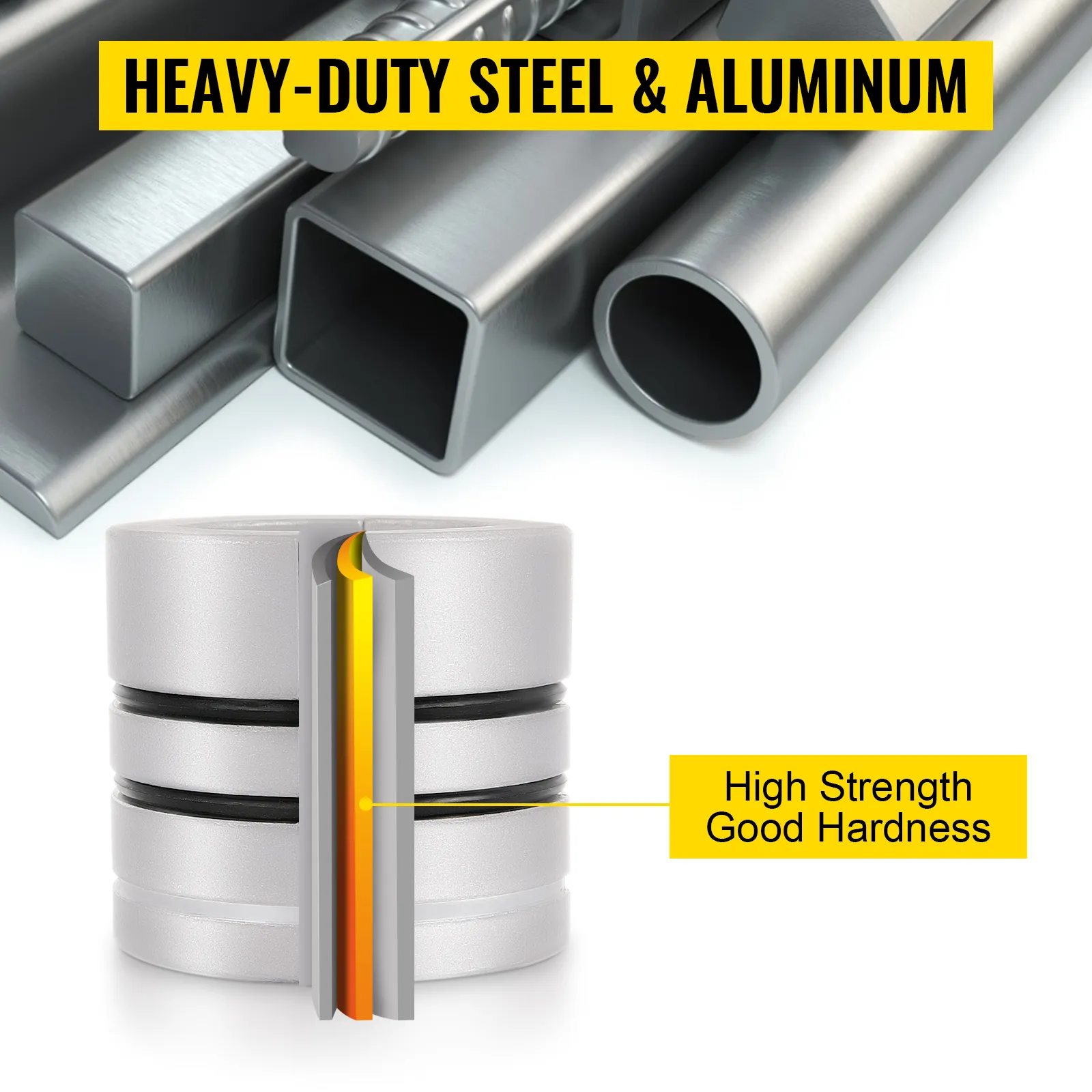 VEVOR pipe stretcher kit with high-strength steel and aluminum components.