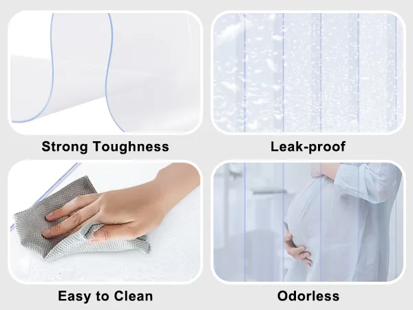 strong, leak-proof, easy-to-clean, odorless VEVOR strip curtain; ideal for families with kids or pregnant women.