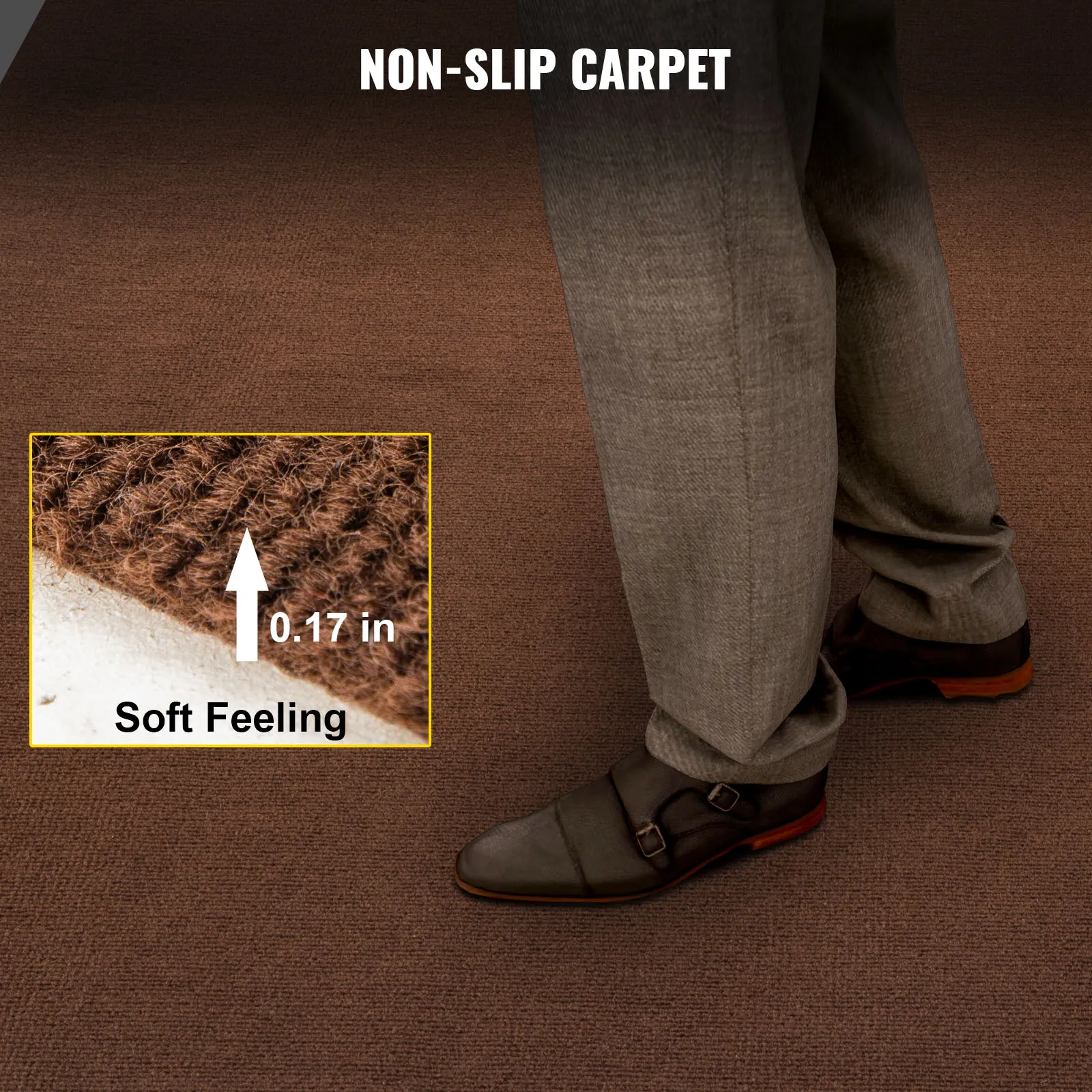 Alfombra marina VEVOR: antideslizante, tacto suave, grosor de 0,17 pulgadas