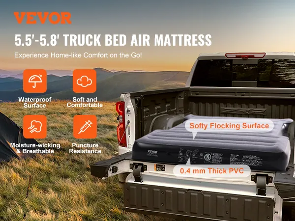 VEVOR lkw-luftmatratze, weich, wasserfest, atmungsaktiv, 0,4 mm pvc.