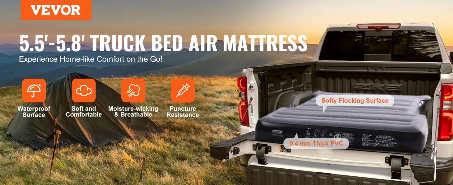 VEVOR lkw-luftmatratze, weich, wasserfest, atmungsaktiv, 0,4 mm pvc.